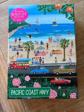 Pacific Coast Hwy Puzzle by Artisan Puzzles - Beach Scene in Blue & Green